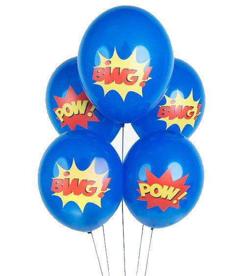 Luftballon-Set "Superheroes" - 5-teilig
