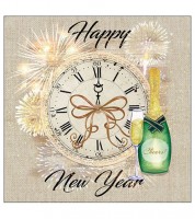 Servietten "Happy New Year - Vintage" - 20 Stück