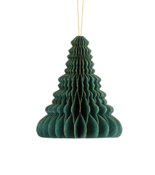 Waben-Tannenbaum - bottle green - 15 cm