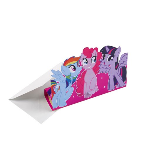 Einladungskarten "My Little Pony - Magie" - 8 Stück