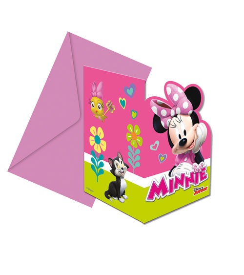 Einladungskarten "Minnie Happy Helpers“ - 6 Stück