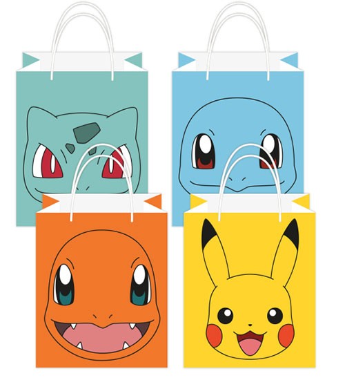Partytüten aus Papier "Pokémon" - 8 Stück