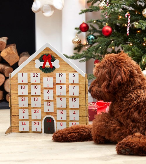 Adventskalender für Hunde zum selbst Befüllen - 40,5 x 45 cm