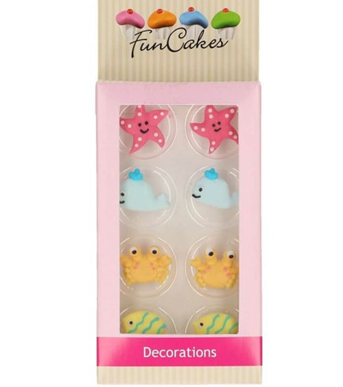 Funcakes Zuckerdekore "Unter Wasser" - 8 Stück