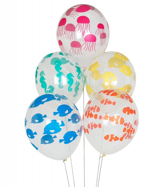 Luftballon-Set "Meerestiere" - 5-teilig