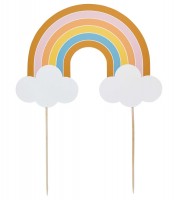 Cake-Topper aus Papier "Regenbogen"