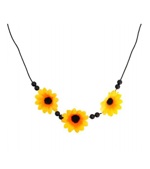 Party-Kette "Hippie" mit Sonnenblumen