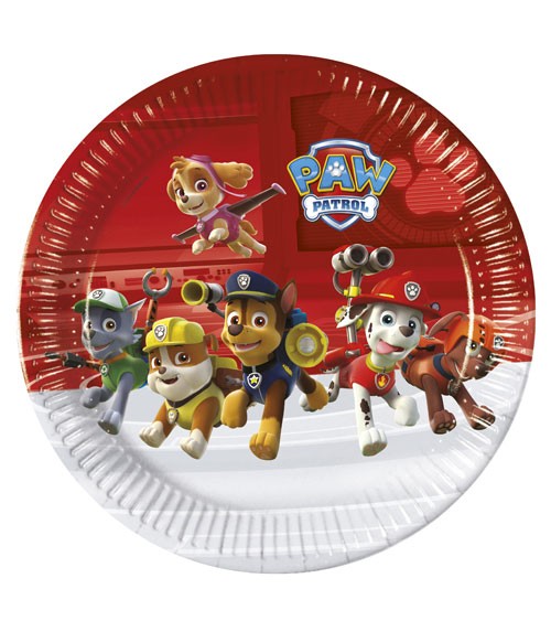 Pappteller "Paw Patrol - Ready for Action" - 8 Stück