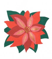Shape-Servietten "Weihnachtsstern" - 20 Stück
