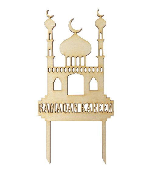 Cake-Topper "Moschee" aus Holz