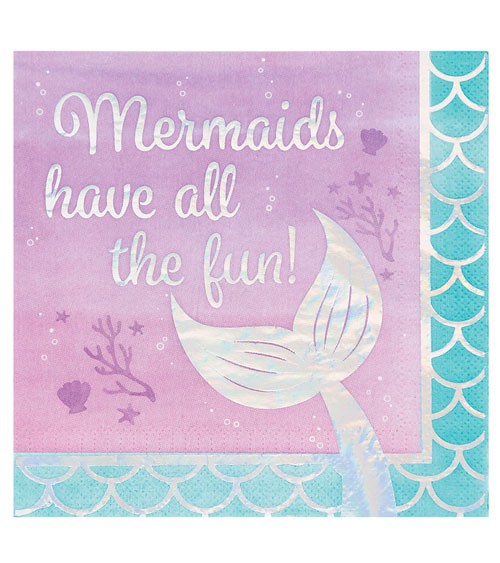 Servietten "Mermaid Shine" - All the Fun - 16 Stück