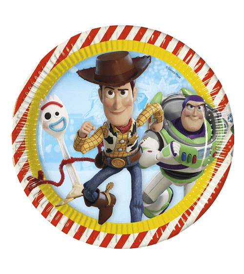 Pappteller "Toy Story 4" - 8 Stück