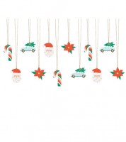 Geschenkanhänger-Set "Santa" - 12-teilig