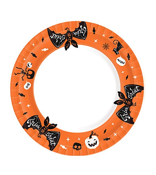 Pappteller "Halloween Fun" - 10 Stück