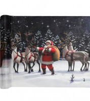 Tischläufer "Weihnachtsmann" - 30 cm x 5 m