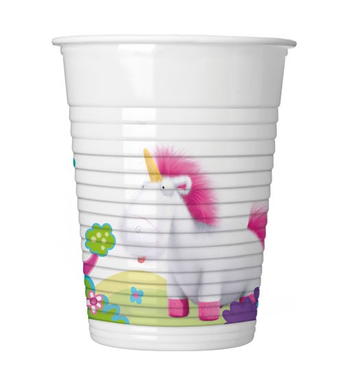 Plastikbecher "Fluffy Minions“ - 8 Stück