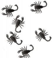 Kleine Skorpione aus Kunststoff - schwarz - 4,5 cm - 8 Stück