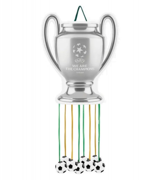 Zieh-Pinata "Fußballpokal" - 50 x 50 cm