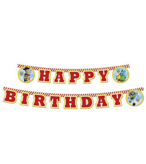 Happy Birthday-Girlande "Toy Story 4" - 2 m