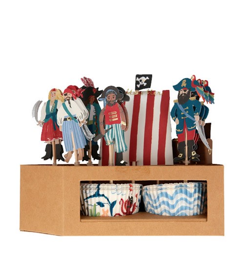 Cupcake-Kit "Pirate Ship" - 48-teilig