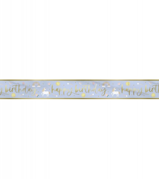 Folienbanner "Dainty Unicorn" - 274 cm