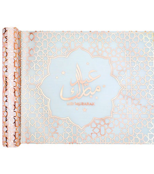 Tischläufer "Eid Mubarak" - rosegold - 30 cm x 5 m