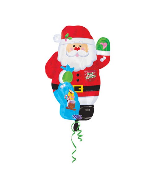 Juniorshape-Folienballon "Weihnachtsmann"