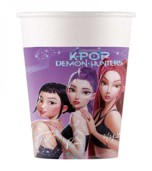 Pappbecher "KPop Demon Hunters" - 8 Stück