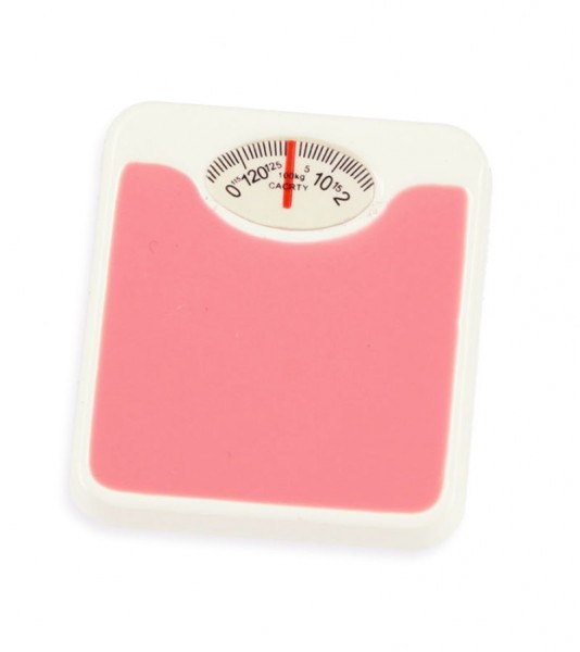 Personenwaage - rosa - 2 x 2,6 cm