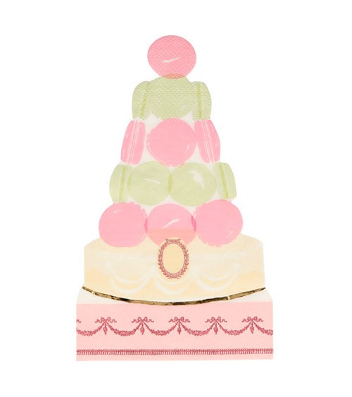 Shape-Servietten "Ladurée Paris Macaron Pyramid" - 16 Stück