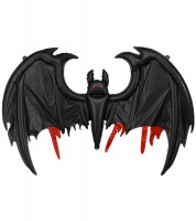 Supershape-Folienballon "Fledermaus" - schwarz - 120 x 81 cm