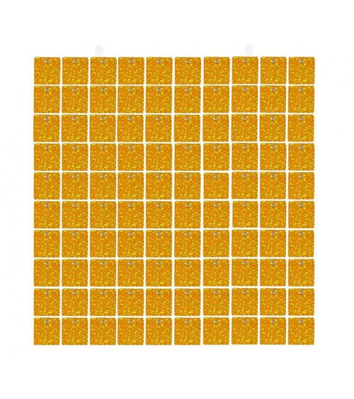 Pailletten-Wandpaneel - holo gold, transparent - 30 x 30 cm
