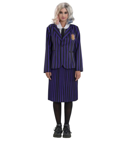 Wednesday Nevermore Schuluniform - lila-schwarz