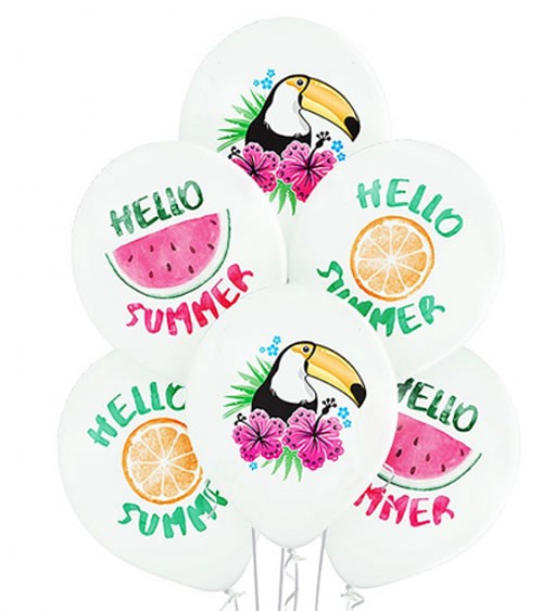 Luftballon-Set "Hello Summer" - 6-teilig