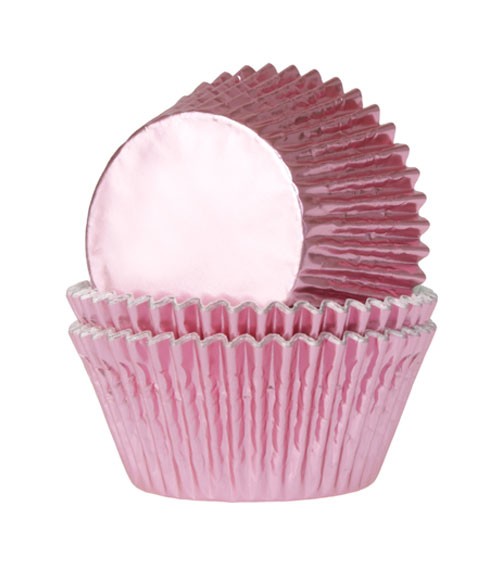 Muffinförmchen "Metallic Rosa" - 24 Stück