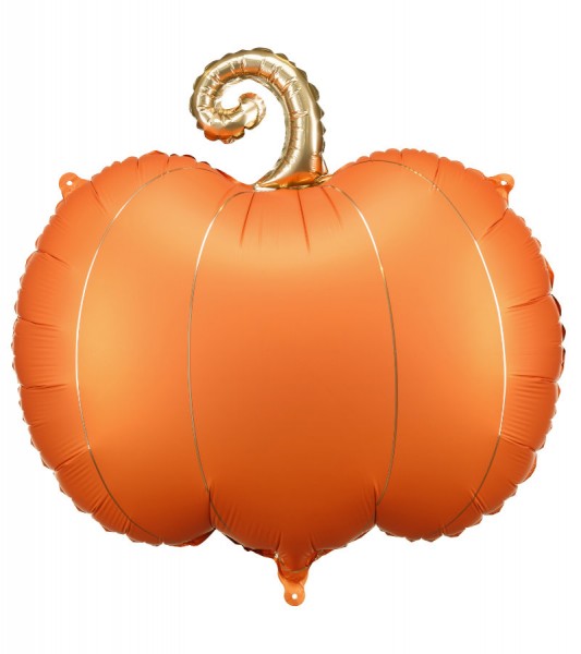 Supershape-Folienballon "Kürbis" - orange - 62 x 59 cm