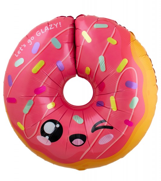 Shape-Folienballon "Kawaii Party - Donut" - 60 x 59 cm