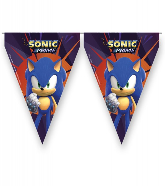 Wimpelgirlande aus Papier "Sonic Prime" - 3 m