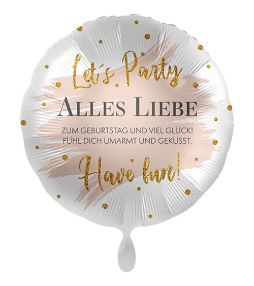 Folienballon "Alles Liebe" - Summer Glow