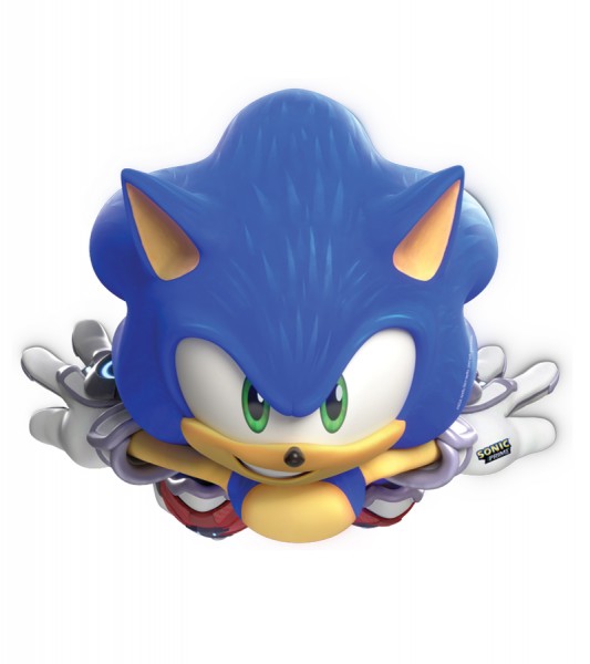 Partymasken aus Pappe "Sonic Prime" - 6 Stück