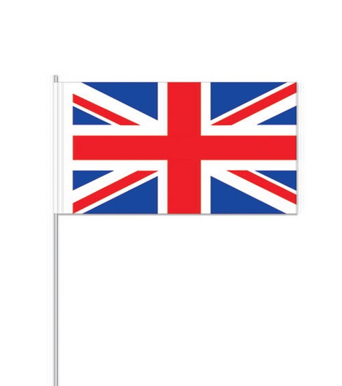 Papierflaggen "Großbritannien" - 10 Stück