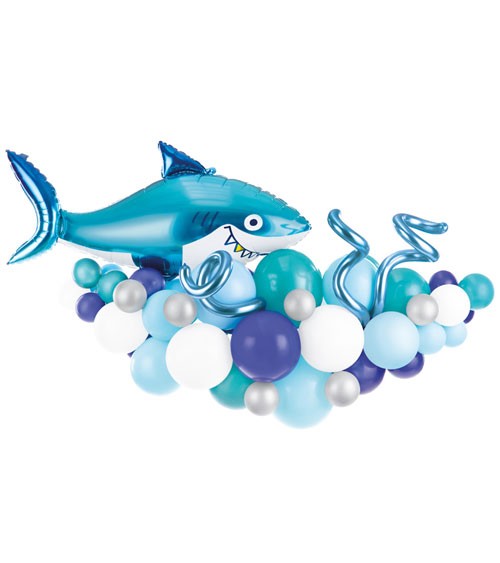 DIY Ballongirlanden-Set "Hai" - 170 x 100 cm - 43-teilig