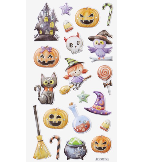 Softy-Sticker "Halloween Party" - 1 Bogen