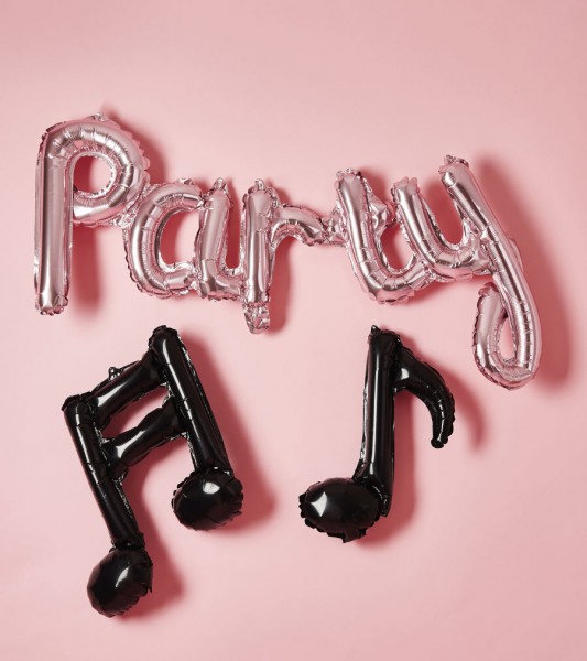 Folienballons "Party & Noten" - 3-teilig