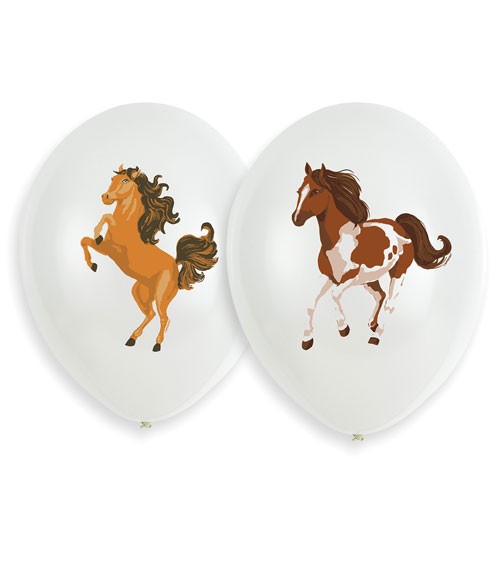 Luftballon-Set "Beautiful Horses" - 27 cm - 6-teilig