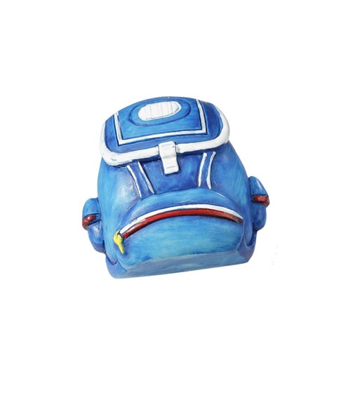 Tischdeko "Rucksack" - blau - 4 x 4,5 cm