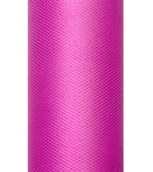 Tischband aus Tüll - pink - 15 cm x 9 m