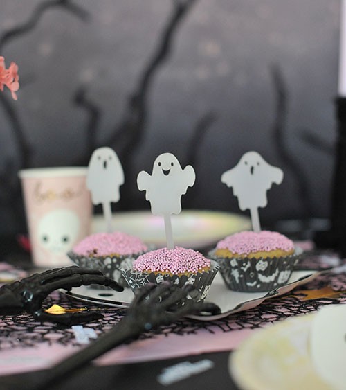 Cake-Picks "Geister" aus Acryl - 6-teilig