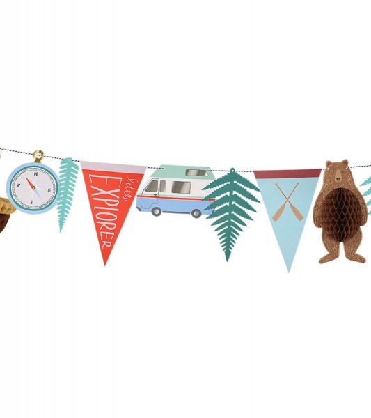 DIY-Motivgirlande "Camping Adventure" - 3 m