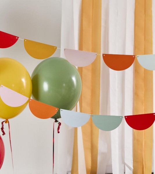 Partygirlande - Farbmix bunt - 4 m